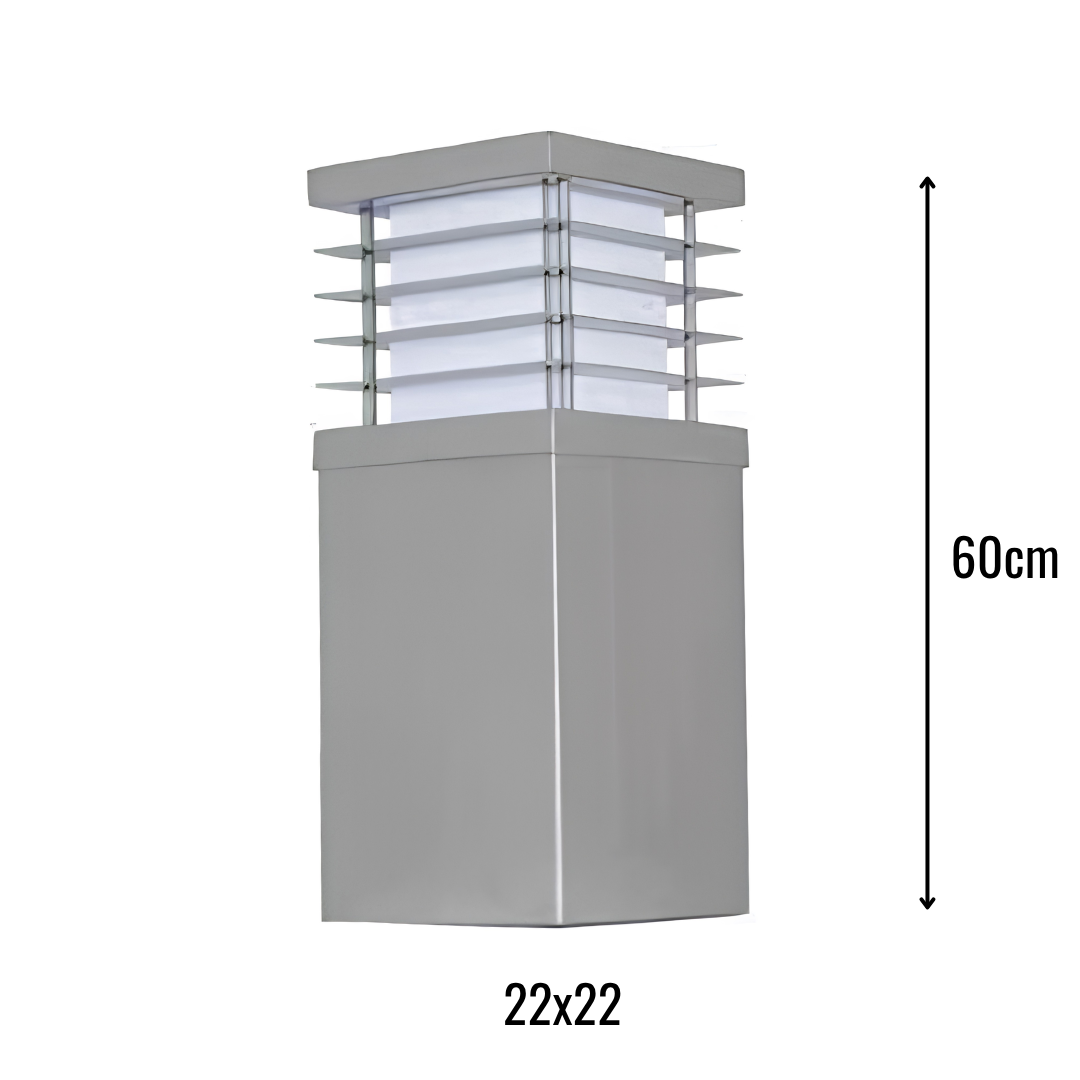 Zerpa Alüminyum Piramit E27 Duylu Bollard Tekli Z 13209