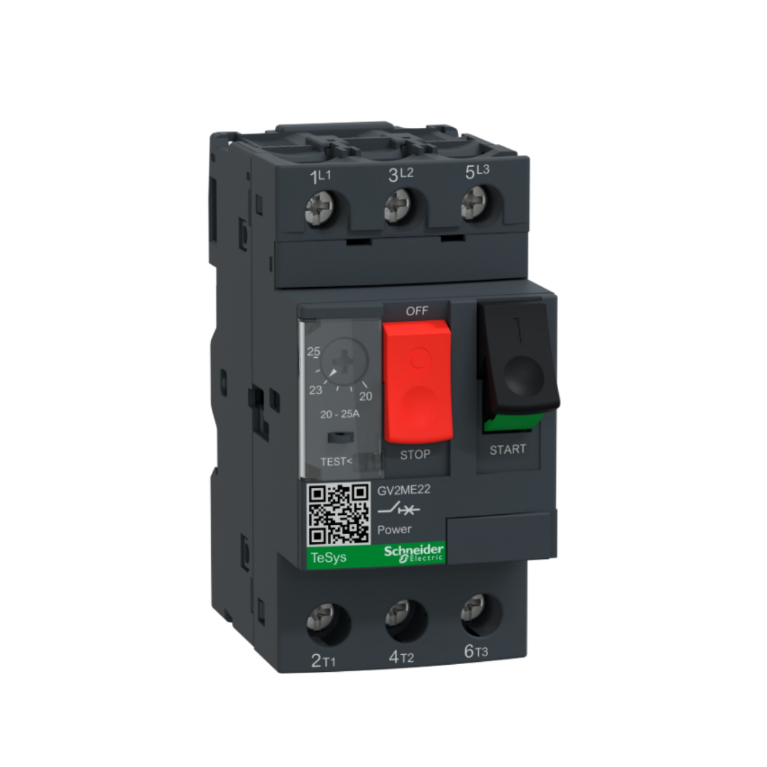 Schenider GV2ME22 TeSys GV2-Devre Kesici  20-25A Motor Koruma Termal Manyetik