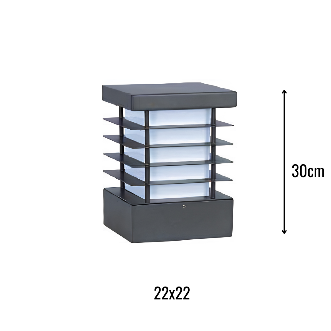 Zerpa Alüminyum Piramit E27 Duylu Bollard Tekli Z 13204