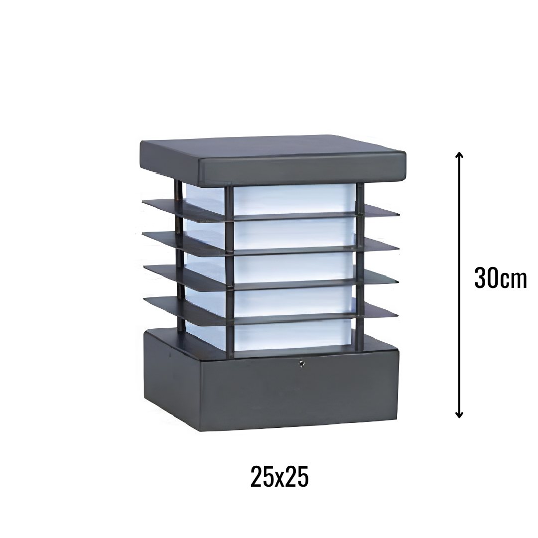 Zerpa Alüminyum Piramit E27 Duylu Bollard Tekli Z 13205
