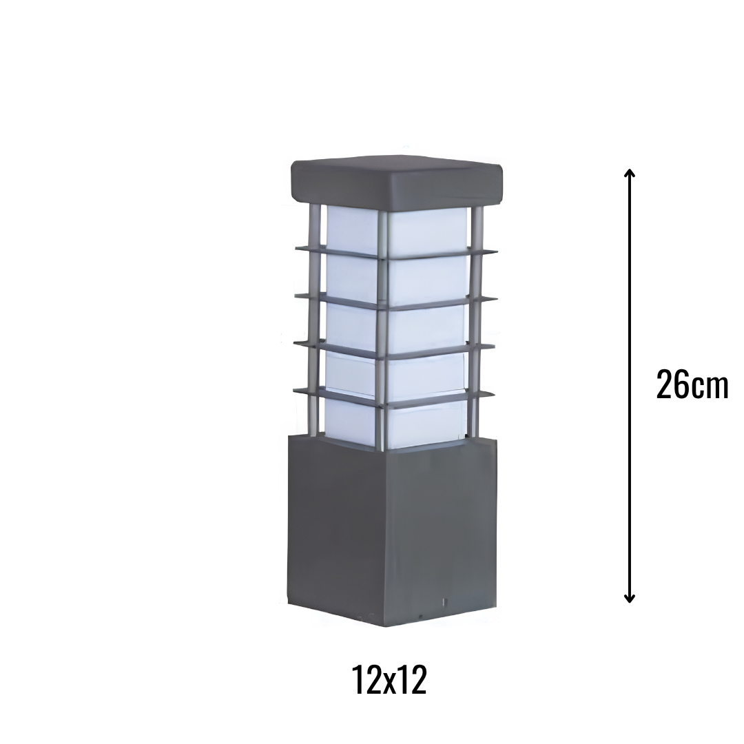 Zerpa Alüminyum Piramit E27 Duylu Bollard Tekli Z 13200