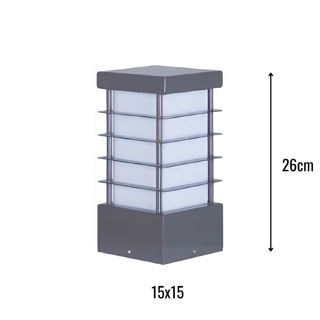 Zerpa Alüminyum Piramit E27 Duylu Bollard Tekli Z 13201