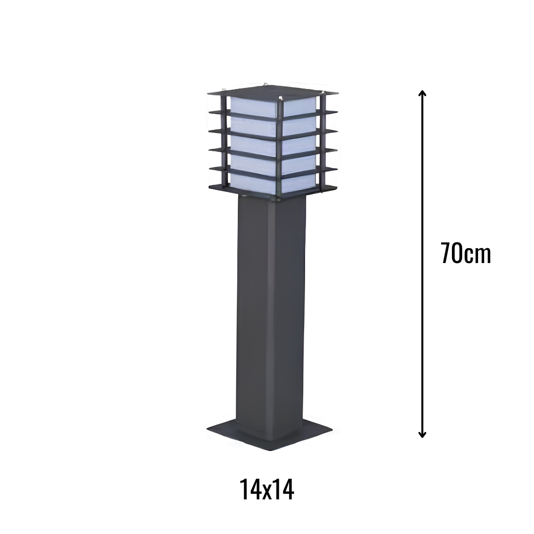 Zerpa Alüminyum Piramit E27 Duylu Bollard Tekli Z 13256