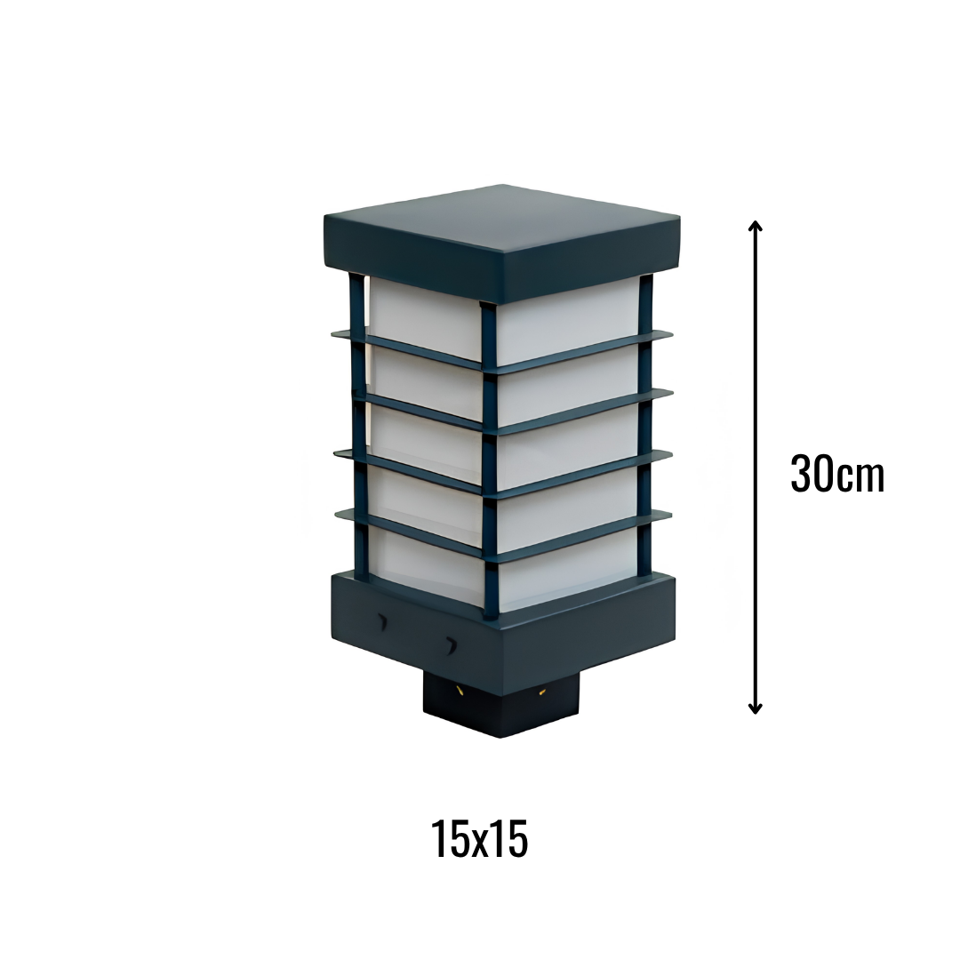 Zerpa Alüminyum Piramit E27 Duylu Bollard Tekli Z 13258