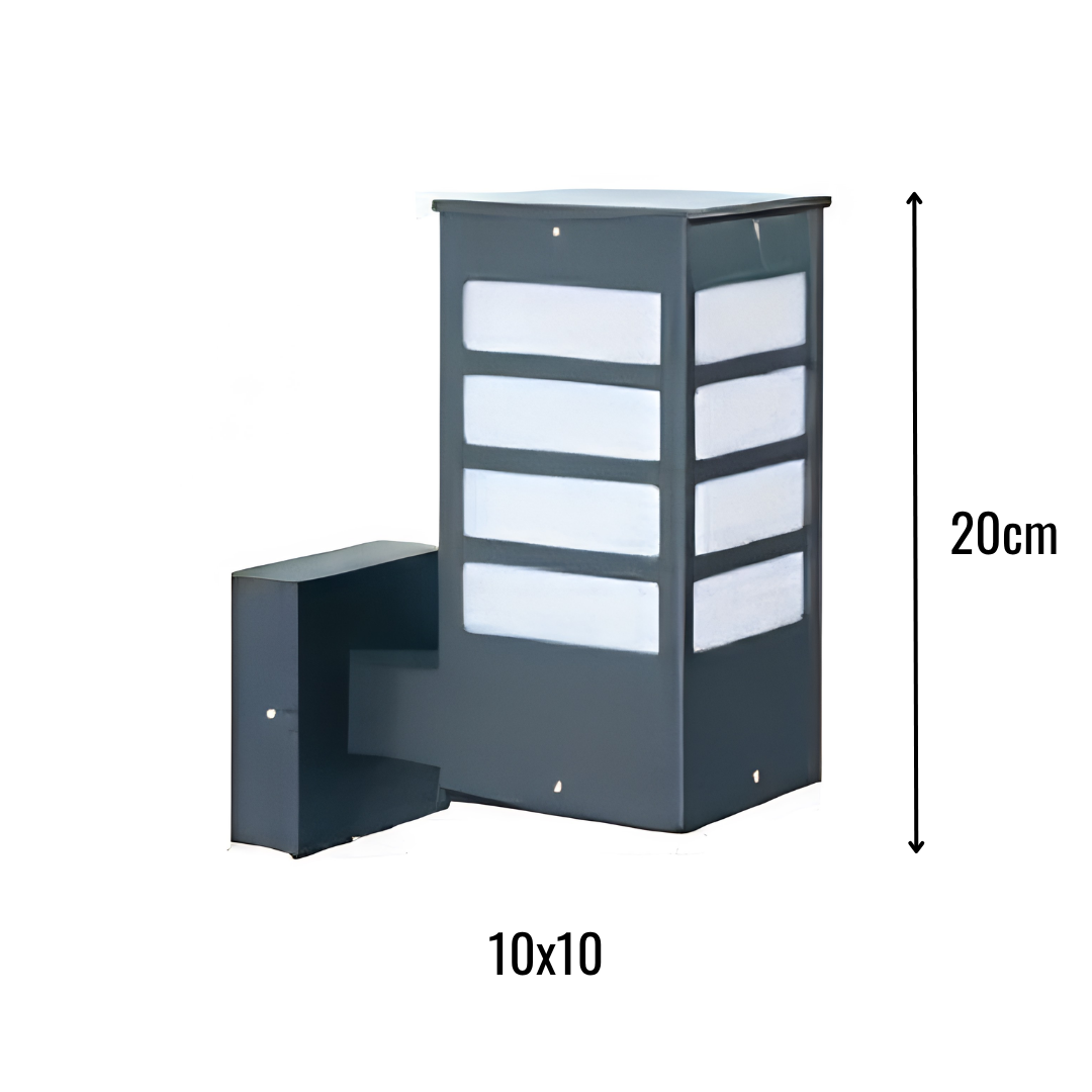 Zerpa Alüminyum Piramit E27 Duylu Bollard Tekli Z 13253