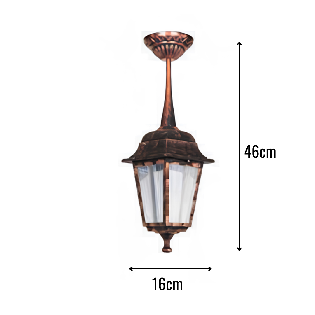 Zerpa Optik Kare Eskitme Bakır Sarkıt Z 6882