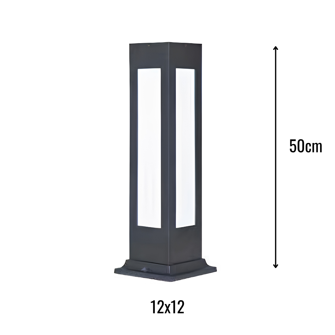 Zerpa Alüminyum 12w SMD Ledli Bollard Tekli Z 14301