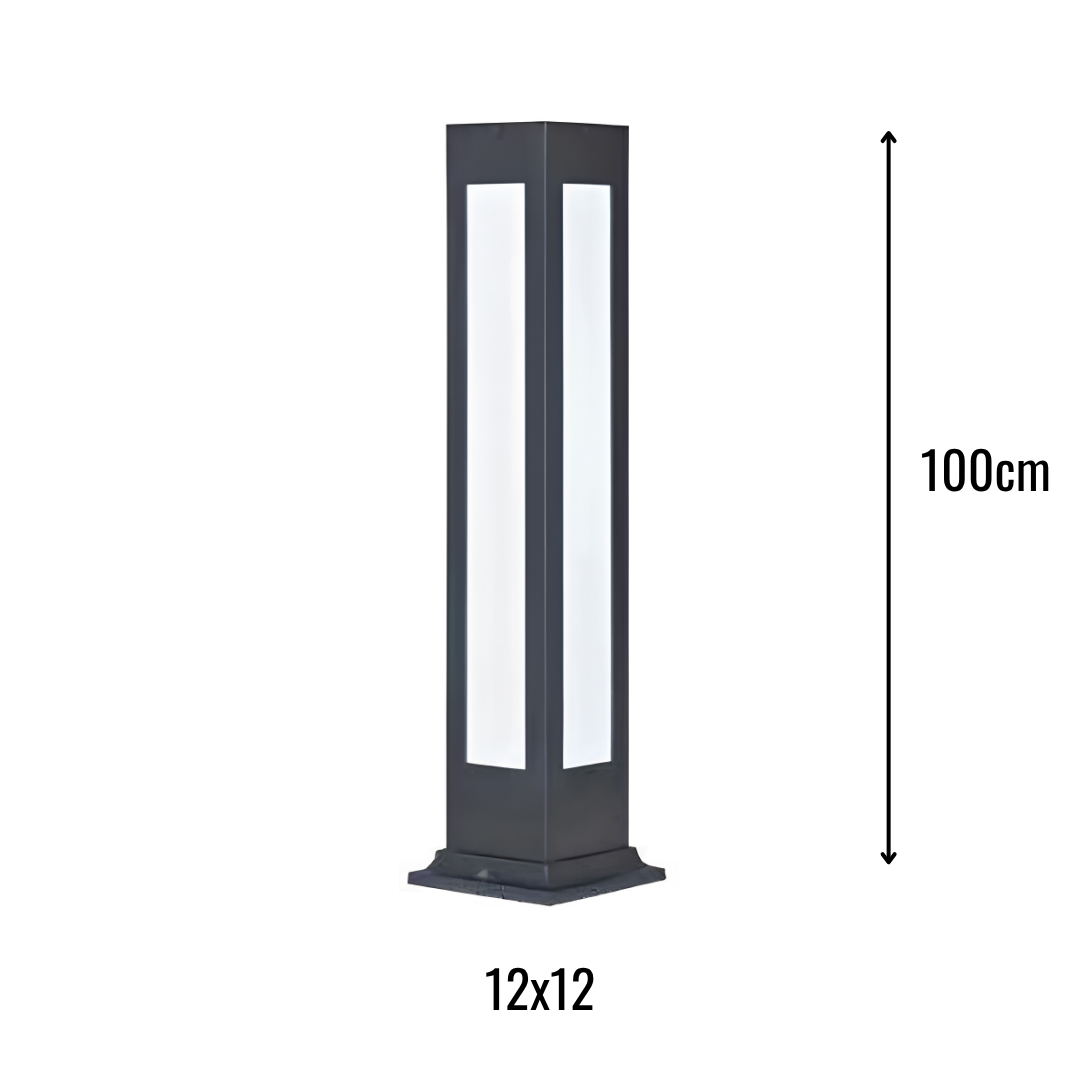 Zerpa Alüminyum 20w SMD Ledli Bollard Tekli Z 14302
