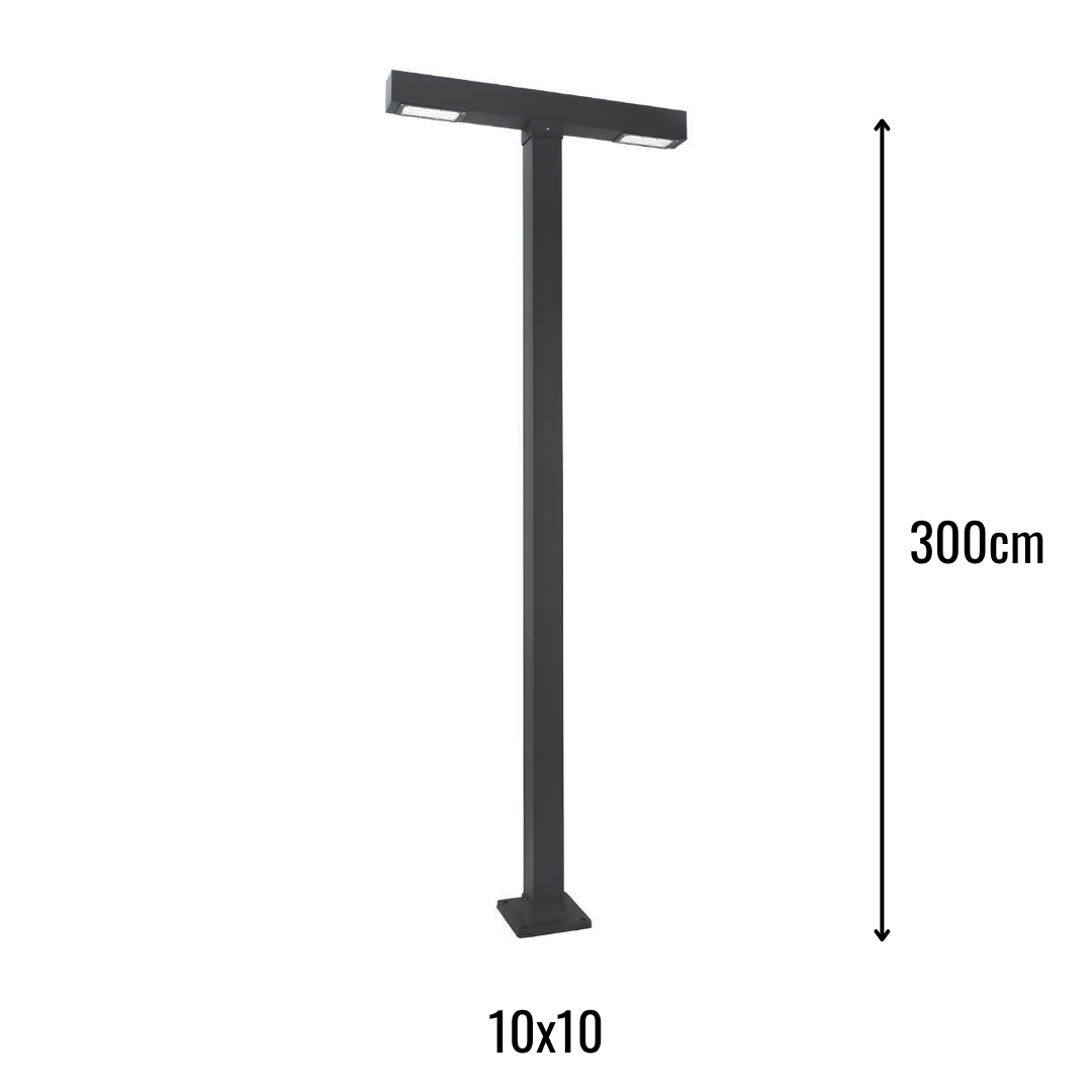 Zerpa Alüminyum 2x40w Ledli Bollard Tekli Z 14350