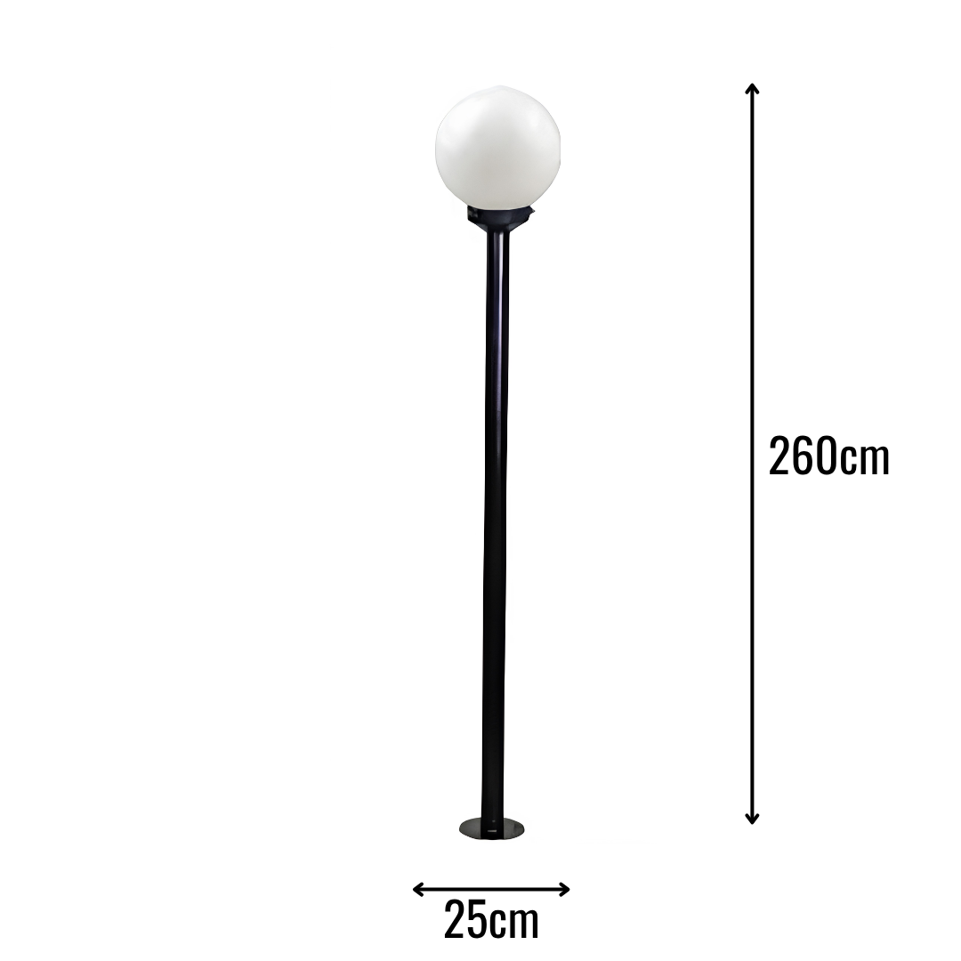 Zerpa 25'lik Akrilik Soft Glop Siyah 260cm Çim Direk Z 3444