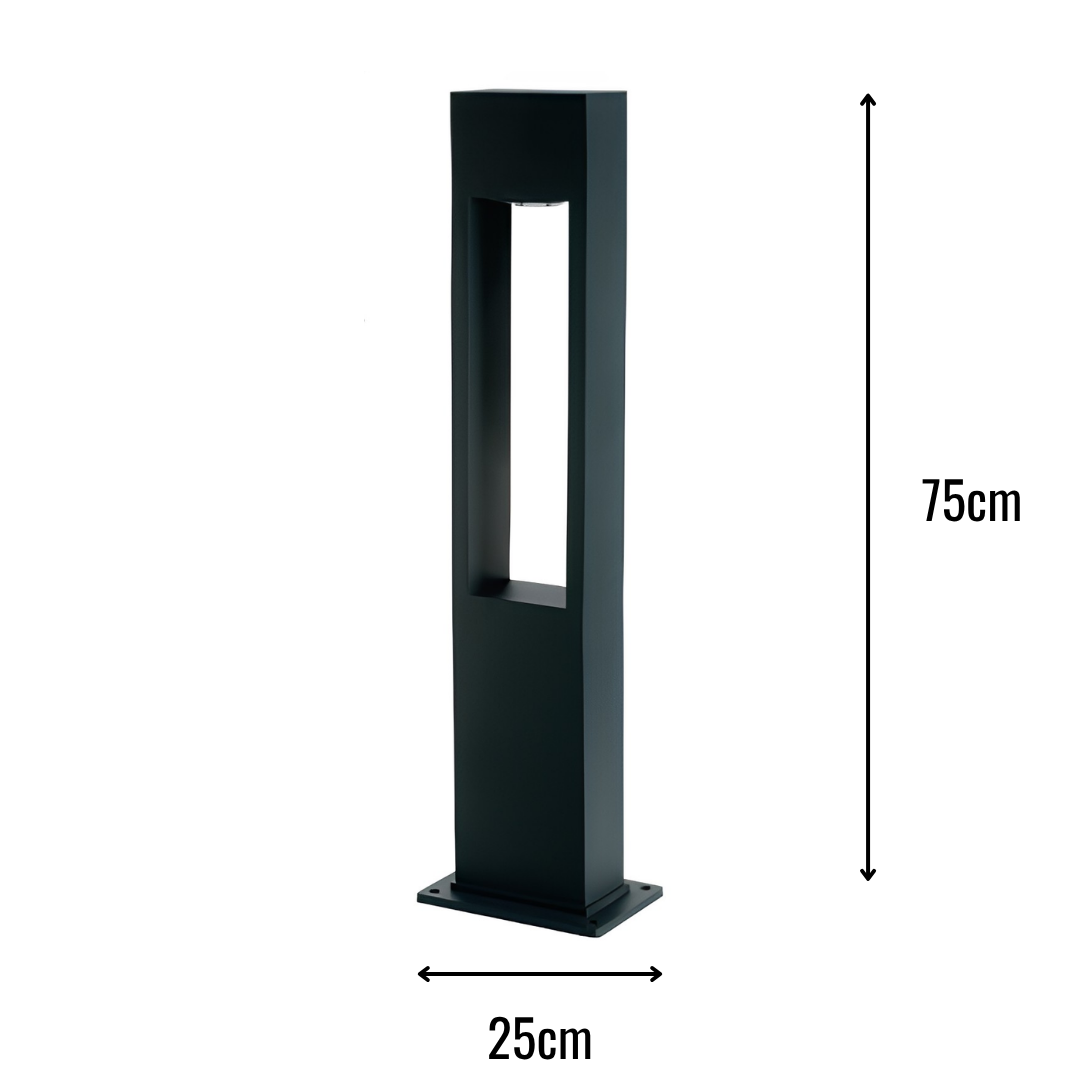 Zerpa Alüminyum 15w Ledli Bollard Tekli Z 20154