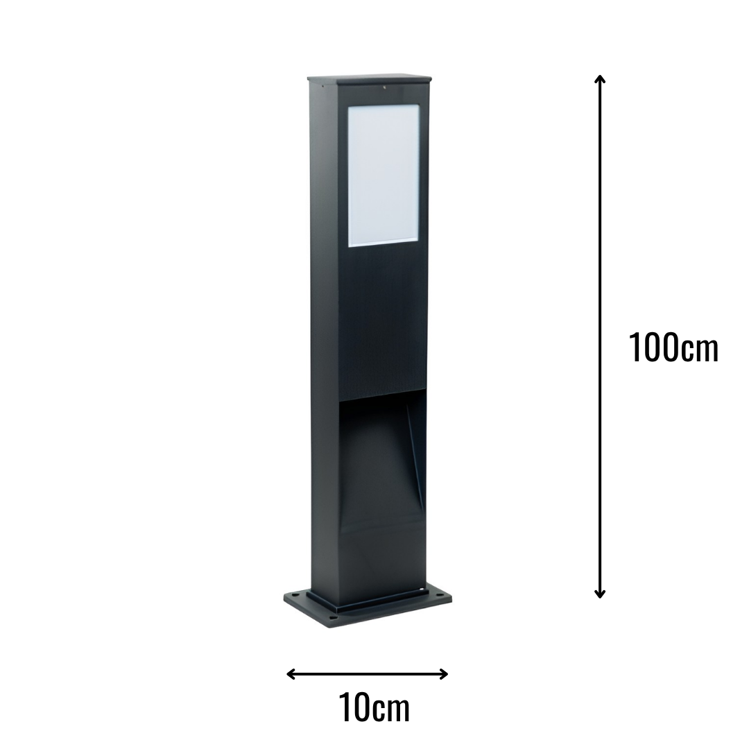 Zerpa Alüminyum  Ledli Bollard Tekli Z 20152