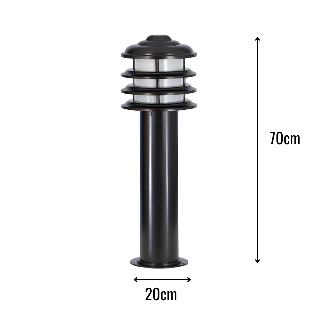 Zerpa Alüminyum E27 Duylu Bollard Tekli Z 20250