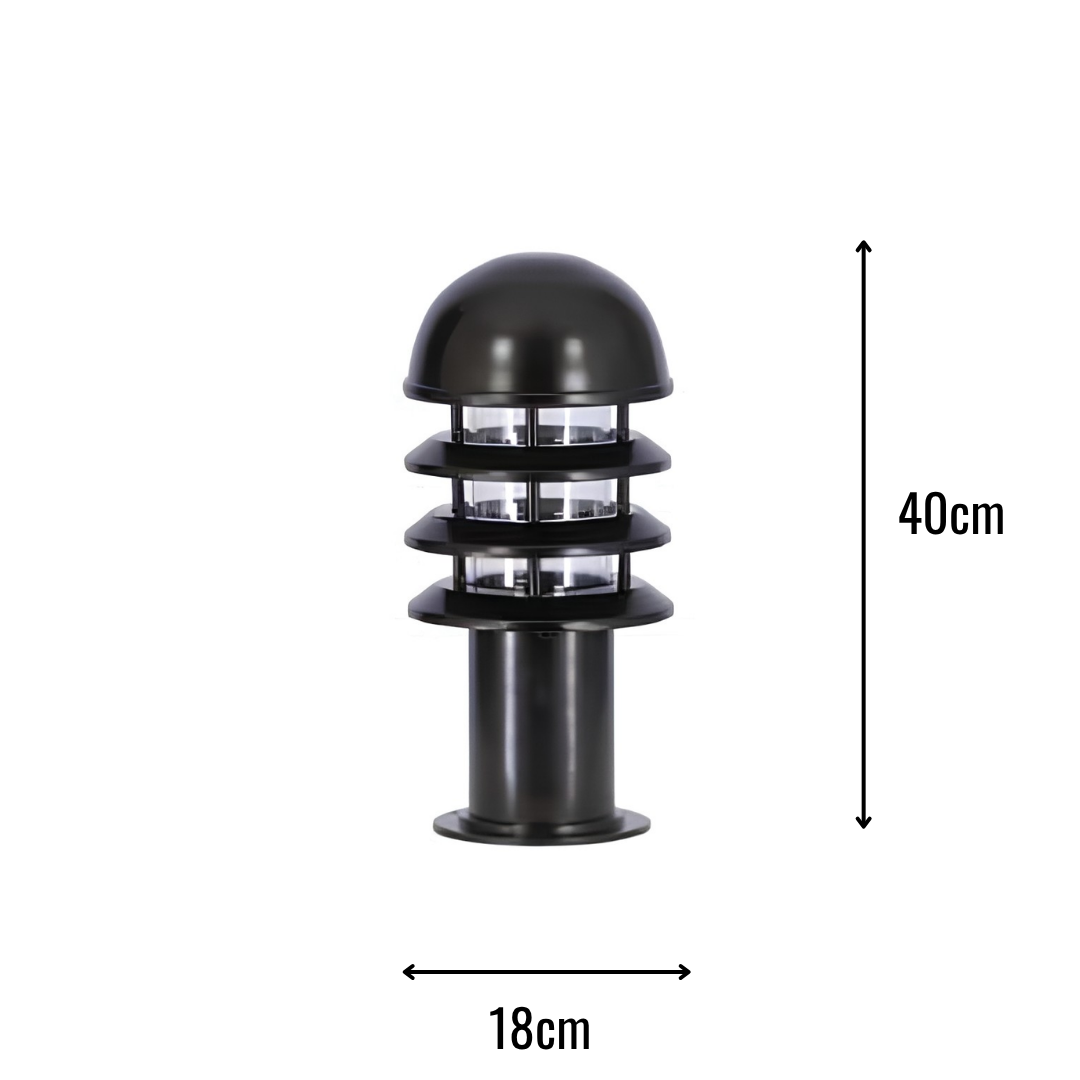 Zerpa Alüminyum E27 Duylu Bollard Tekli Z 20301