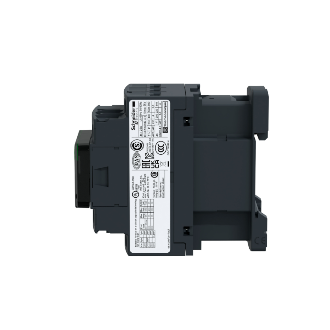 Schenider TeSys D Kontaktör - 3P (3 NA) - AC-3 - <= 440 V 9 A - 220 V AC Bobin