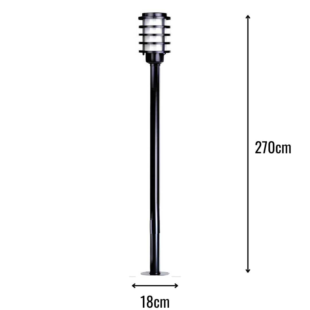 Zerpa Alüminyum E27 Duylu Bollard Tekli Z 20354