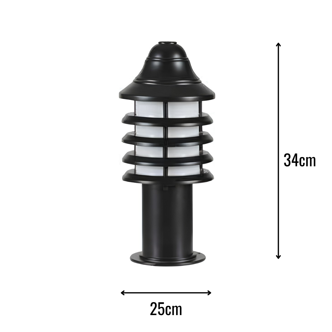 Zerpa Alüminyum E27 Duylu Bollard Tekli Z 20704