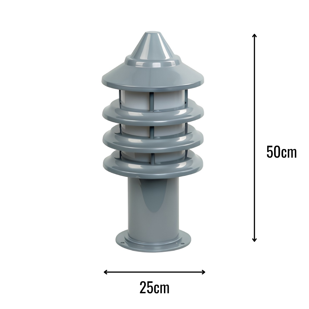 Zerpa Alüminyum E27 Duylu Bollard Tekli Z 20701