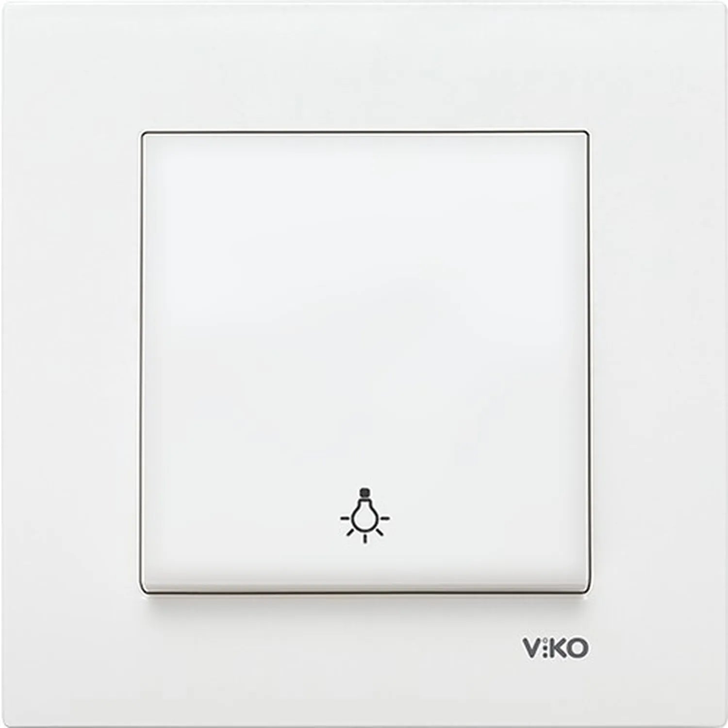 Viko Karre Beyaz Light Anahtar (Çerçeve Dahil)