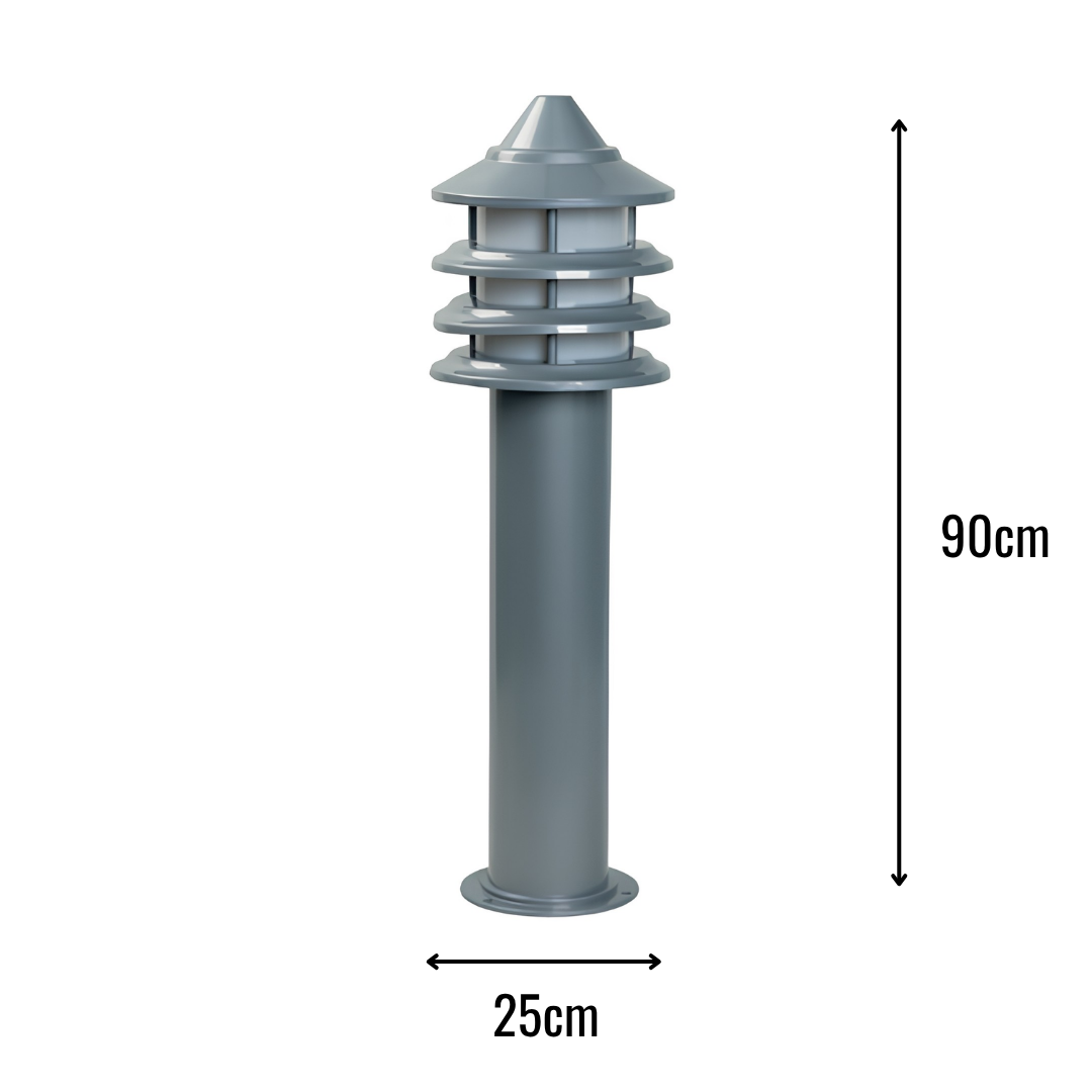 Zerpa Alüminyum E27 Duylu Bollard Tekli Z 20700