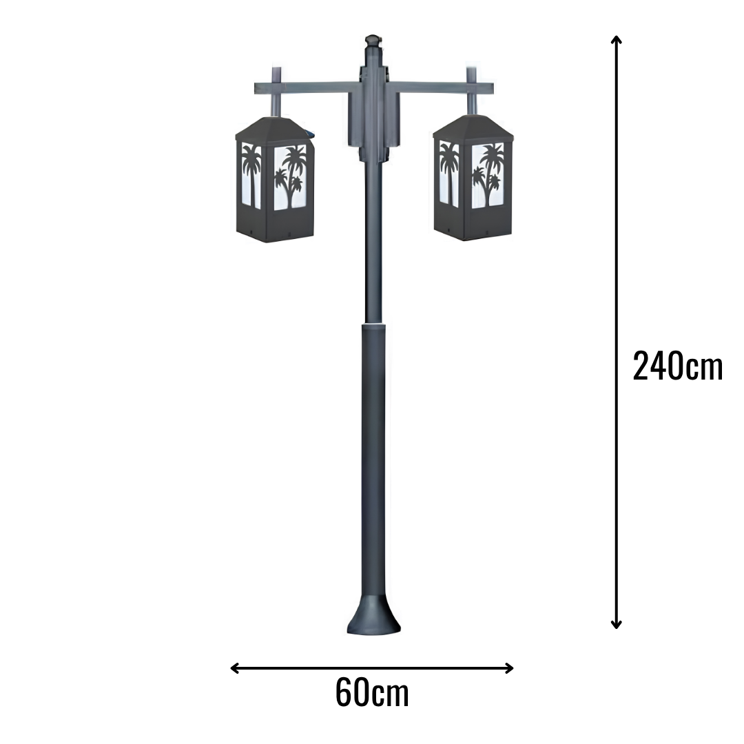 Zerpa Alüminyum E27 Duylu Bollard Tekli Z 20712