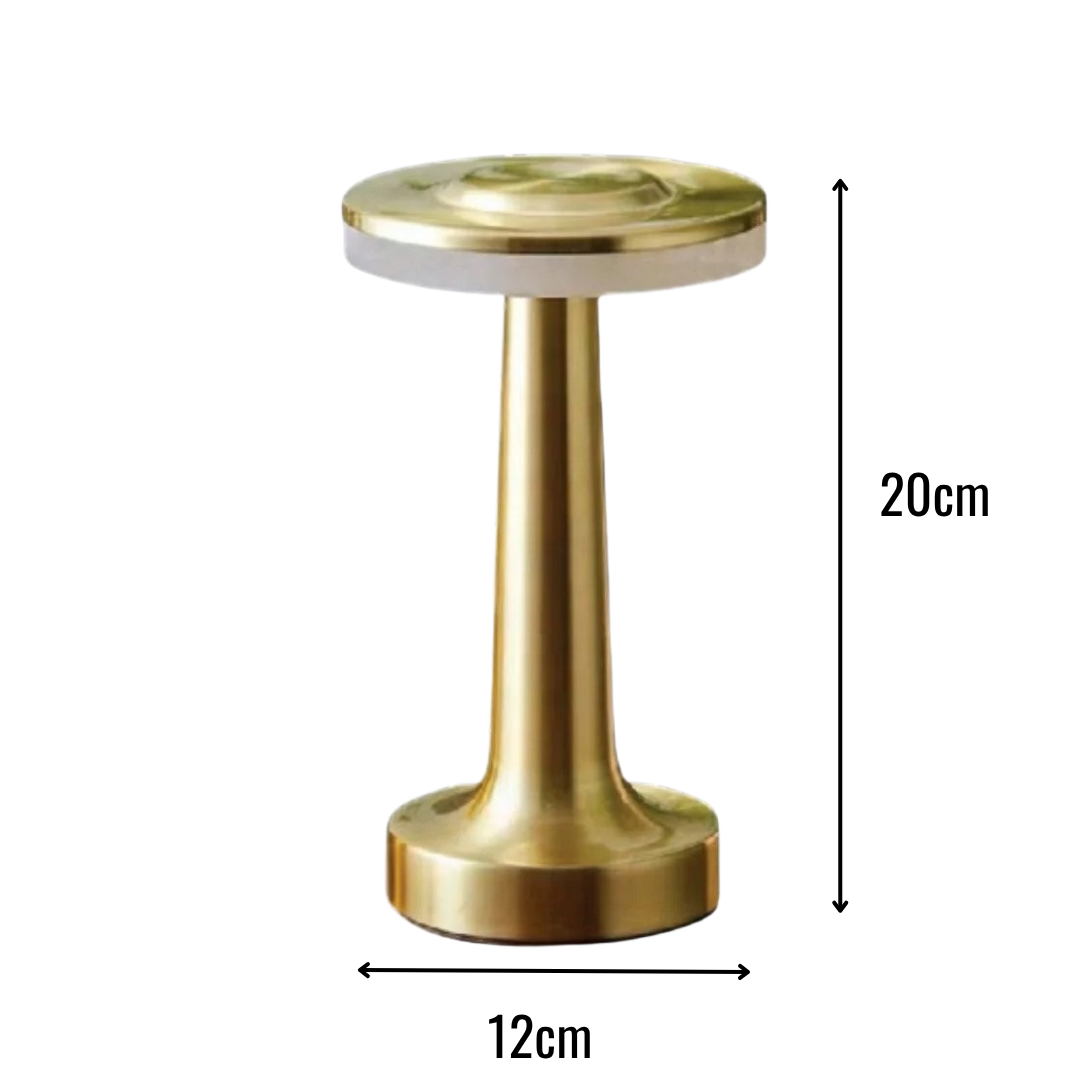 K2 3 Fonksiyonlu Şarjlı Masa Lambası KML105 Gold