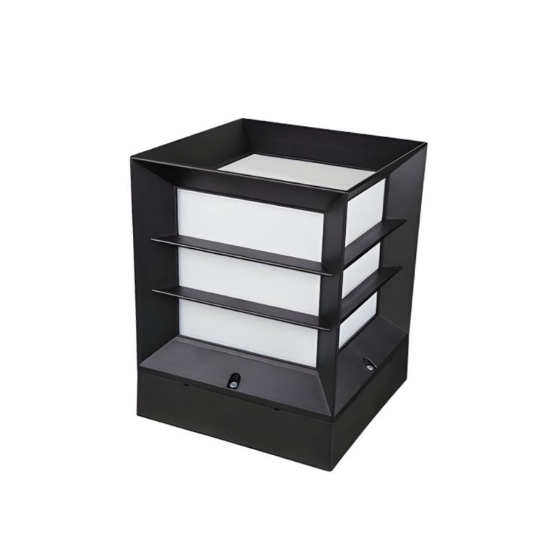Zerpa Set Üstü Siyah Izgaralı Kare Küp Z 13351