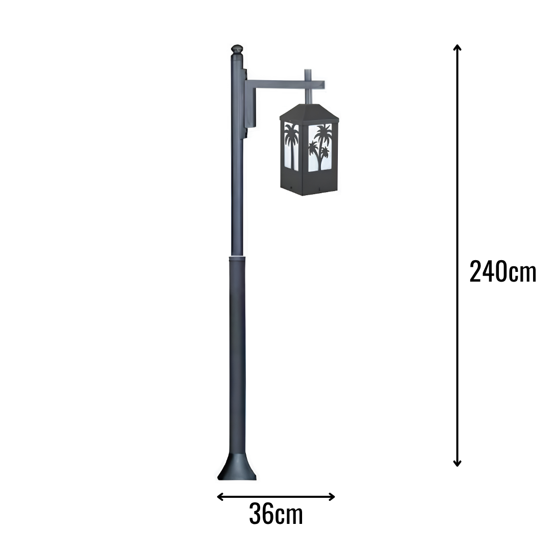 Zerpa Alüminyum E27 Duylu Bollard Tekli Z 20711