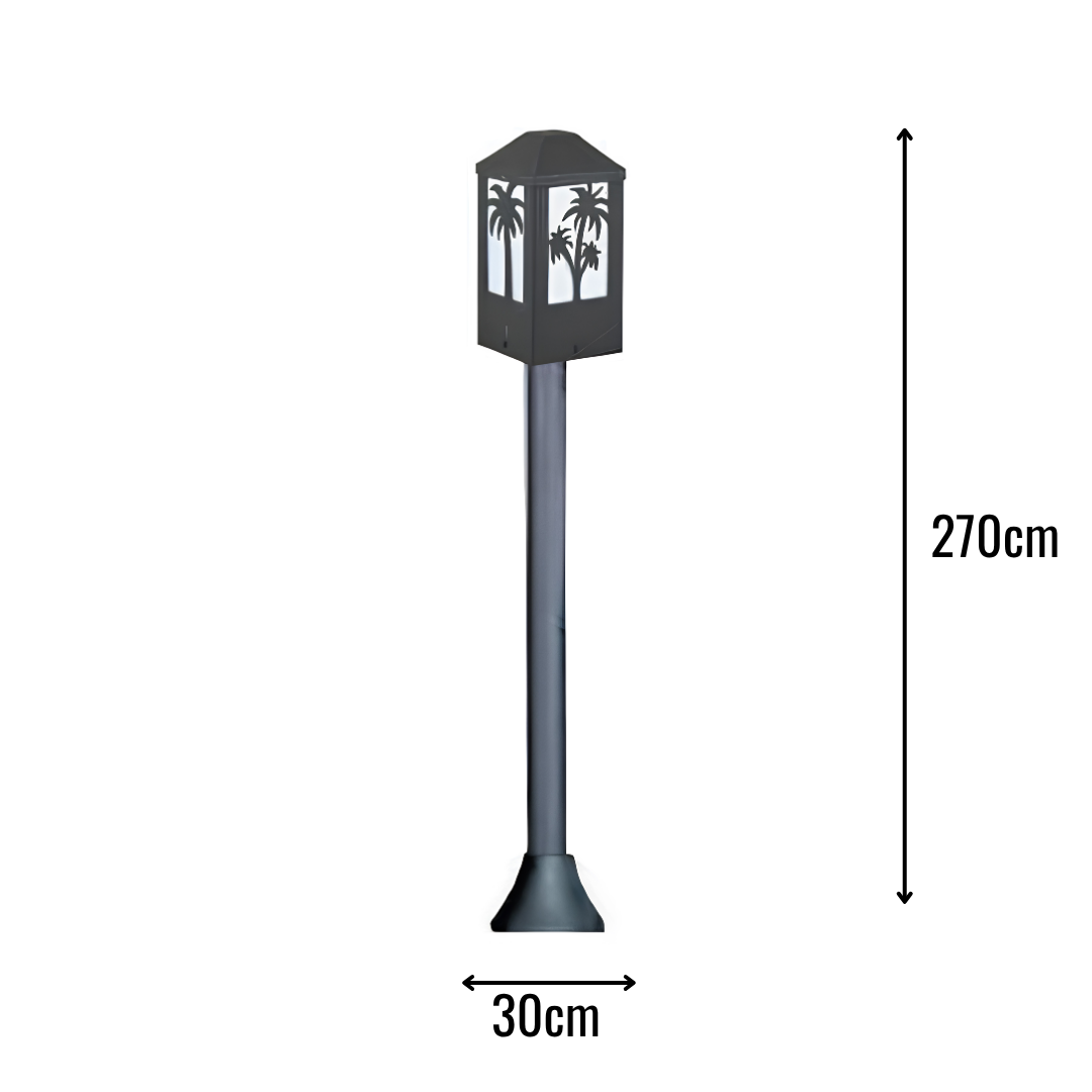 Zerpa Alüminyum E27 Duylu Bollard Tekli Z 20710