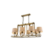 AVONNI AV-1597-8ES-YM Eskitme Kaplama Modern Avize, E27, Metal, 92x55cm