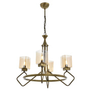 AVONNI AV-60135-4E Eskitme Kaplama Modern Avize, E14, Metal, Cam, 60cm