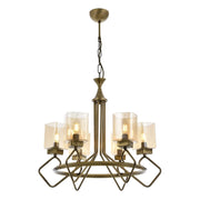 AVONNI AV-60135-6E Eskitme Kaplama Modern Avize, E14, Metal, Cam, 60cm