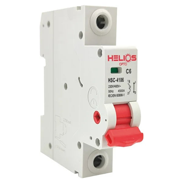 Helios Opto 1X10A 4500kA C Tipi Monofaze W Otomat HSC-4110