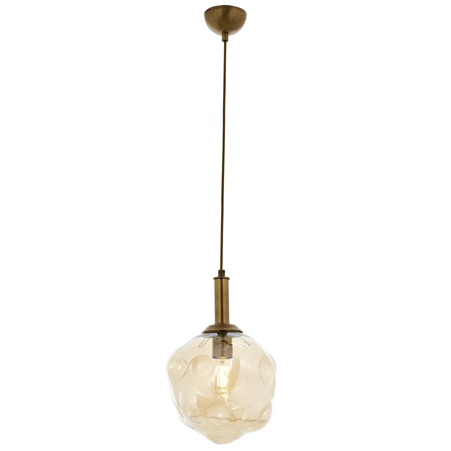 AVONNI AV-60210-1E Eskitme Kaplama Modern Avize, E27, Metal, Cam, 30cm
