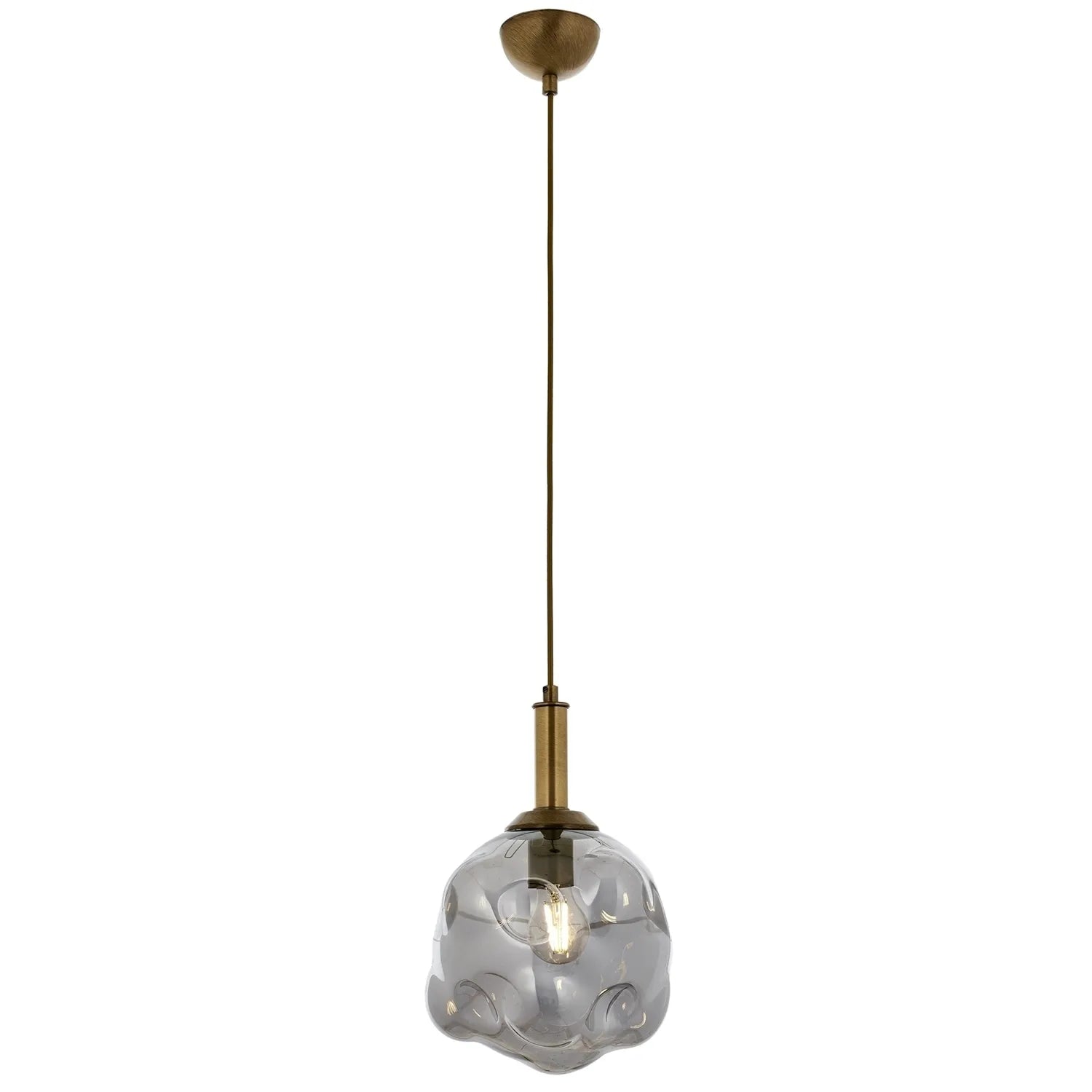 AVONNI AV-60210-1F Eskitme Kaplama Modern Avize, E27, Metal, Cam, 30cm