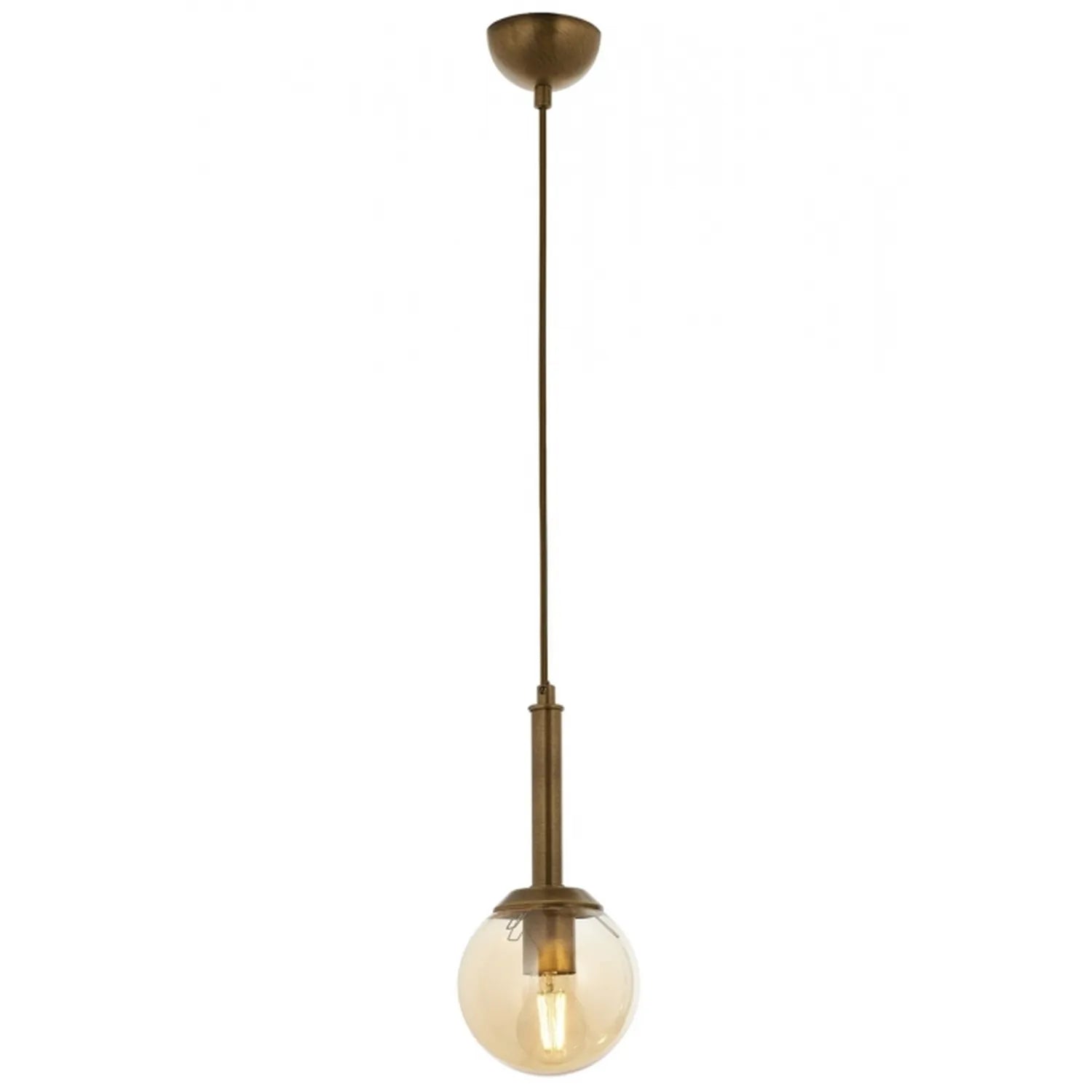 AVONNI AV-60216-1E Eskitme Kaplama Modern Avize, E27, Metal, Cam, 15cm