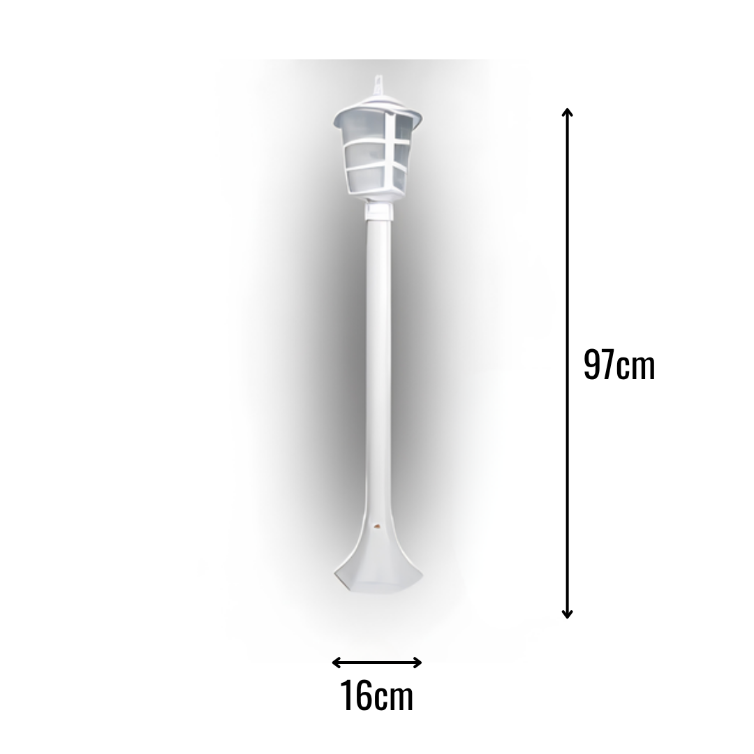 Zerpa Optik Üçgen Beyaz Çim Direk Z 7095