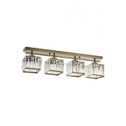 AVONNI AV-60230-4E Eskitme Kaplama Modern Avize, E27, Metal, Kristal, 40x40cm
