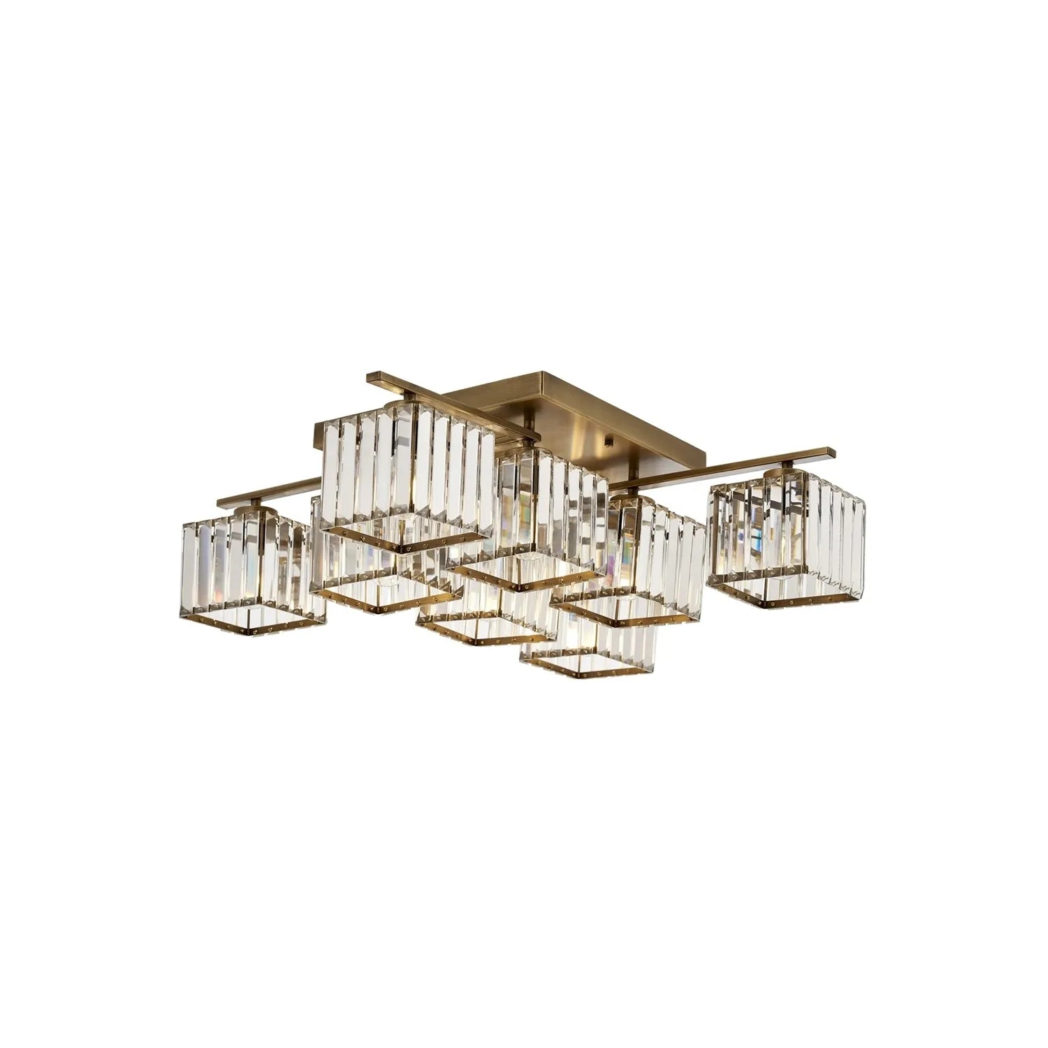 AVONNI AV-60230-8E Eskitme Kaplama Modern Avize, E27, Metal, Kristal, 80cm
