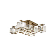 AVONNI AV-60230-8E Eskitme Kaplama Modern Avize, E27, Metal, Kristal, 80cm