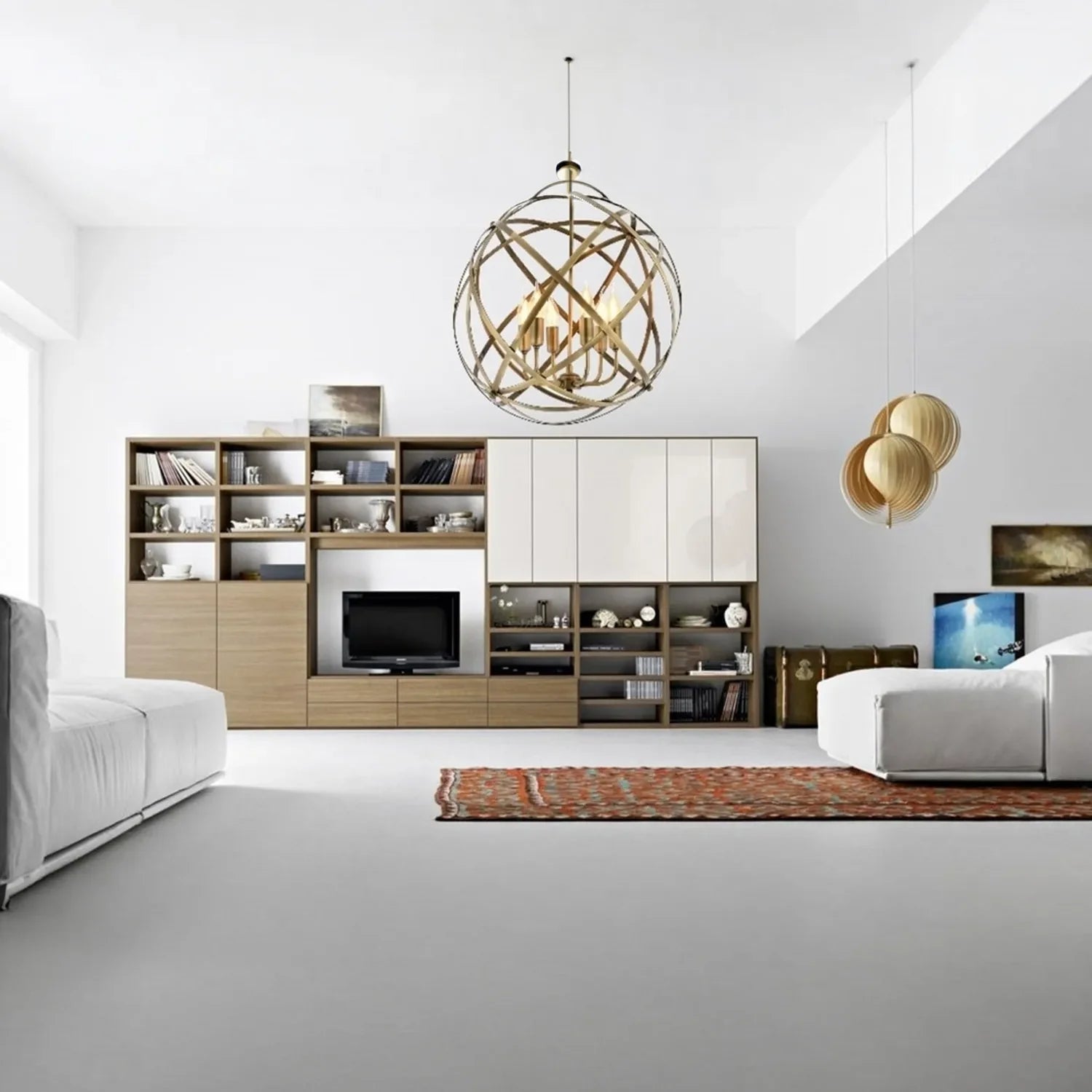 AVONNI AV-4183-6E Eskitme Kaplama Modern Avize, E14, Metal, 50cm
