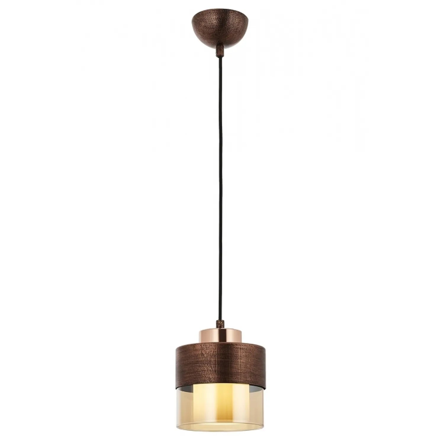 AVONNI AV-60193-1CPR Bakır Patina Boyalı Modern Avize, E27, Metal, Cam, 15cm