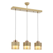 AVONNI AV-60193-3Y-KRM Krem Boyalı Modern Avize, E27, Metal, Cam, 70x15cm