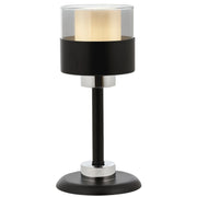 AVONNI ML-60193-1BSY Siyah Boyalı Masa Lambası, E27, Metal, Cam, 16cm
