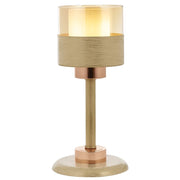 AVONNI ML-60193-1KRM Krem Boyalı Masa Lambası, E27, Metal, Cam, 16cm