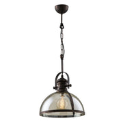 AVONNI AV-5063-1BSY Siyah Boyalı Sarkıt, E27, Metal, Cam, 30cm