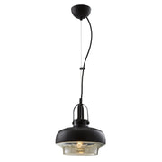 AVONNI AV-5064-1BSY Siyah Boyalı Sarkıt, E27, Metal, Cam, 25cm