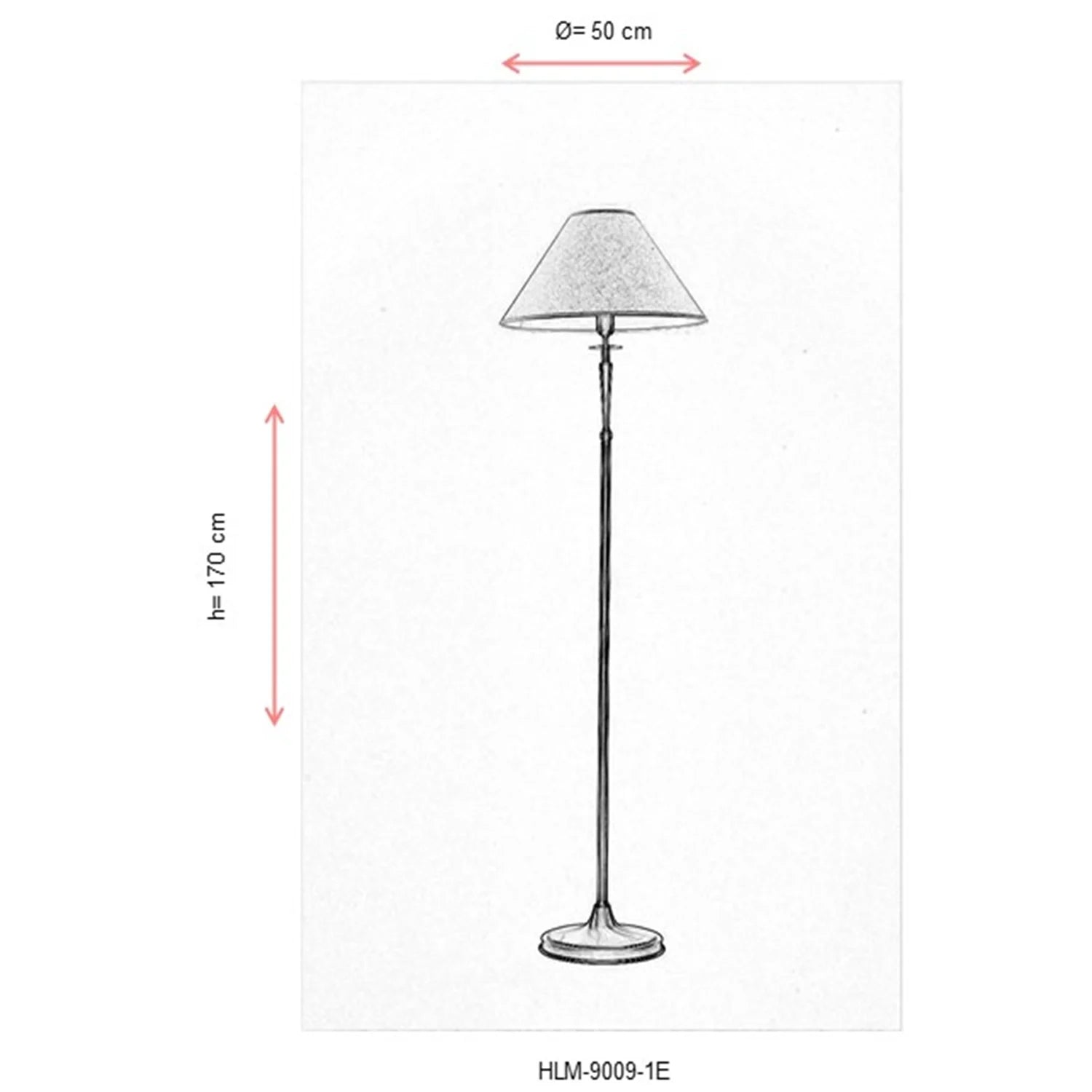 AVONNI HLM-9009-1E Eskitme Kaplama Lambader, E27, Metal, Ahşap, 50cm