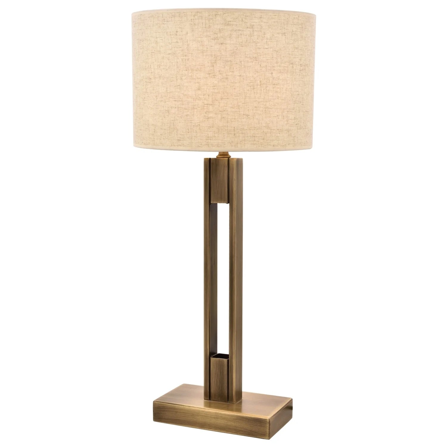 AVONNI ML-9108-1E Eskitme Kaplama Masa Lambası, E27, Metal, 35cm