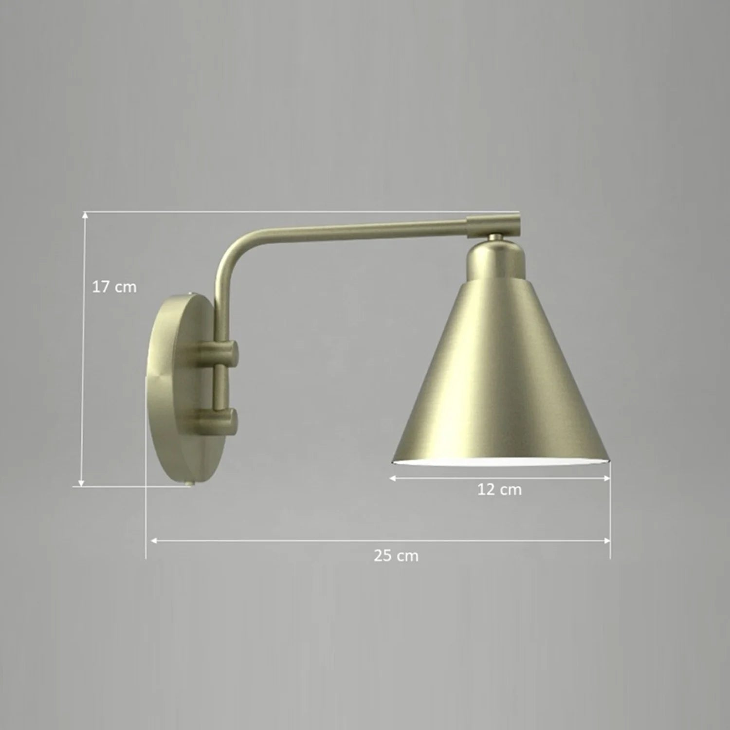 AVONNI AP-62077-01 Eskitme Kaplama Aplik, E27, Metal, 25x12cm